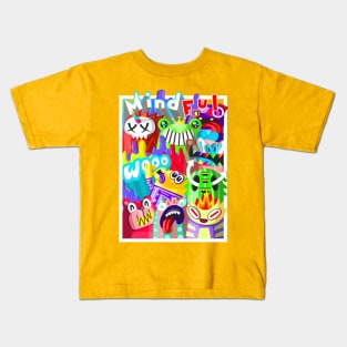 mindful wooo doodle 333 Kids T-Shirt